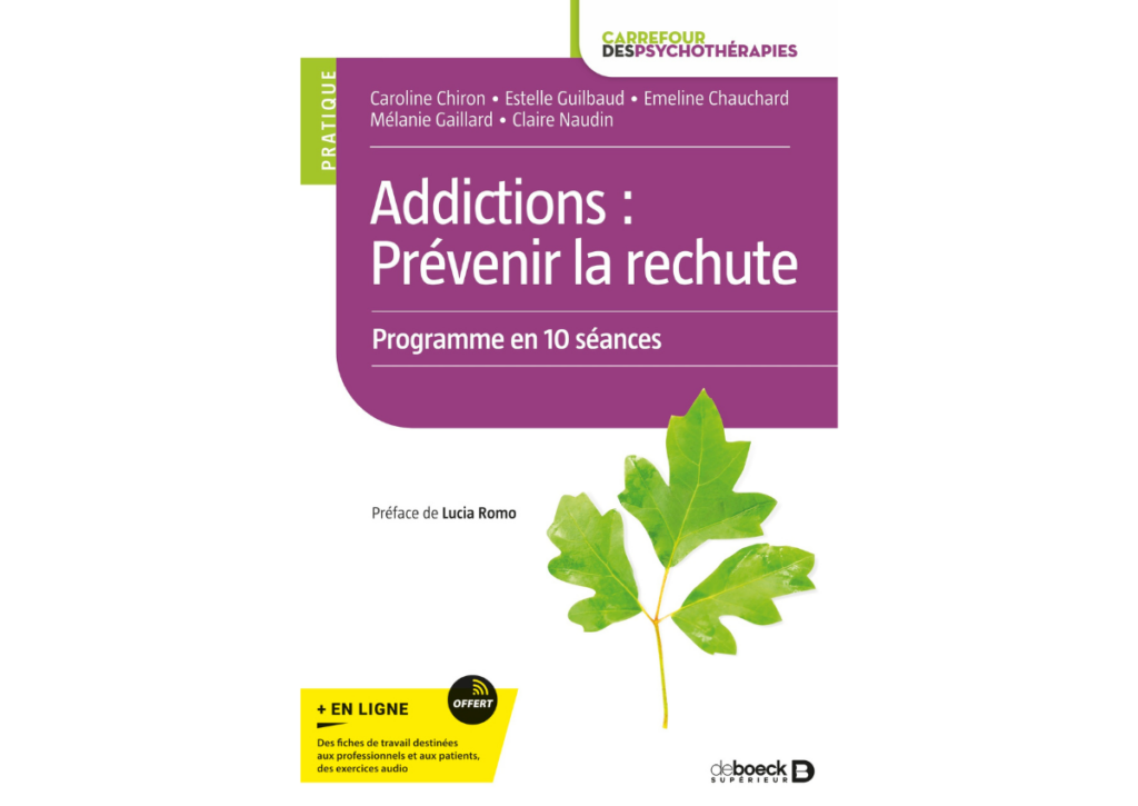 Addictions : prévenir la rechute, couverture de l'ouvrage.